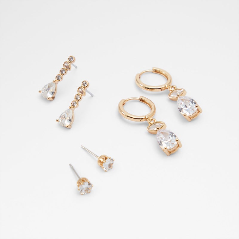 UMOARI 3-Pack Embellished Earrings